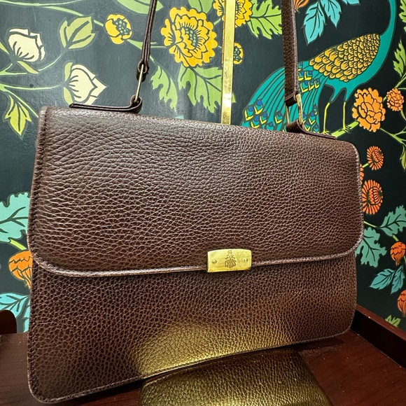 Vintage Mark Cross New York Brown Pebbled Leather Shoulder Bag – 70s/80s - Picture 5 of 12